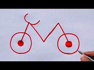 How to Draw a Bicycle Step by Step 🚲 | Simple & Creative Sketch