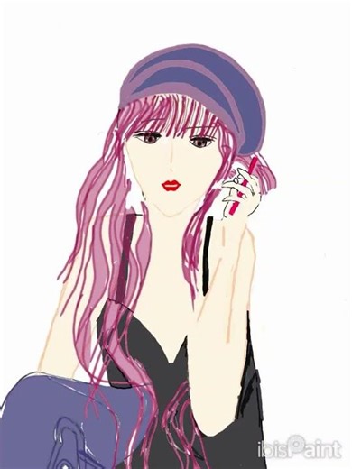 【オリジナルイラストタイムラプス】都会に生きる女性📱💄👠｜強さと孤独を描く線画アート Project-R大須