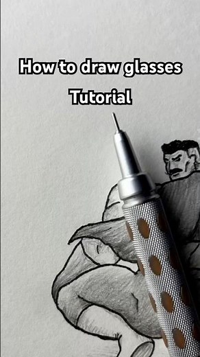How to draw glasses tutorial