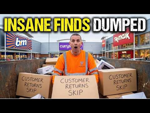 CRAZY FINDS SKIP RAIDING UK RETAIL PARKS, DUMPSTER DIVING UK