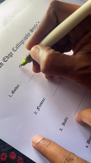 Broad Edge. Which style do you like??? #calligraphy #pradeepcalligraphy #calligraphyart #handwriting #satisfying #frakturcalligraphy #gothiccalligraphy #worldofcalligraphers | Pradeep Calligrapher Page