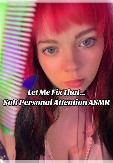 Relaxing ASMR with Personal Attention and Hair Parting