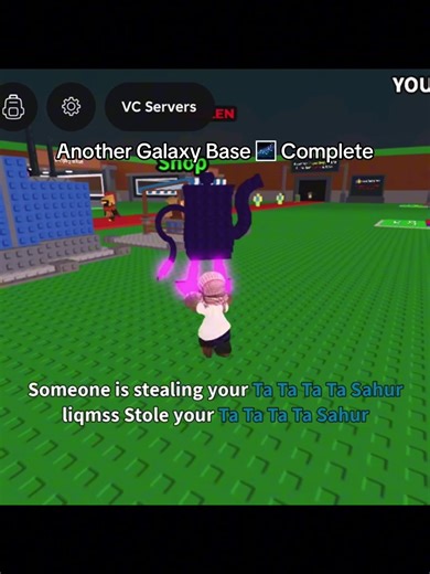 Galaxy base has been going crazy lately, he gave me 3 base garamas and a rainbow garam to hold 🤯 #foryoupage #stealabrainrot #roblox