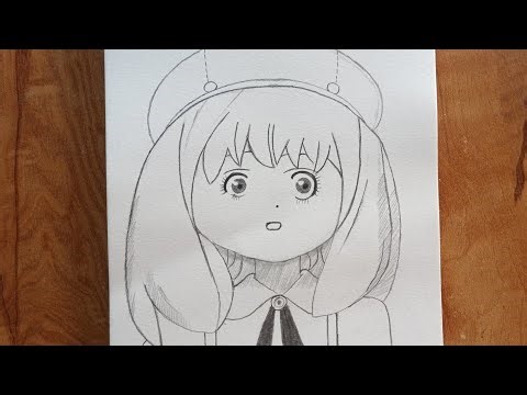 How to Draw a Cute Anime Girl with Cap || Pencil Sketch Drawing Tutorial for Beginners
