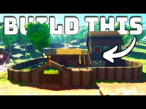 HOW TO BUILD A WALLED FARMHOUSE | RuneScape: Dragonwilds Build Guide