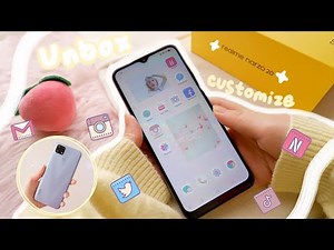 ✨how to CUSTOMIZE your Android (Widgets and Icons) | realme narzo 20 unboxing + android aesthetic 🌷