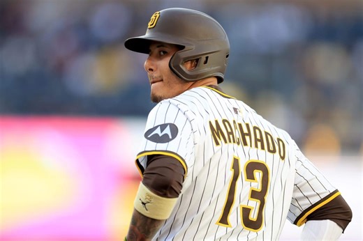 Padres’ Manny Machado becomes 17th player to reach 350 home runs and 2,000 hits by age 33