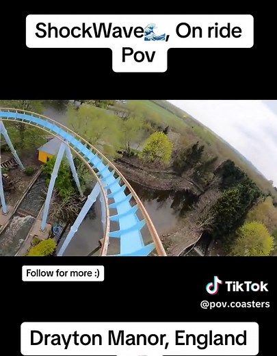 Shockwave Stand Up Coaster at Drayton Manor | Rollercoaster POV