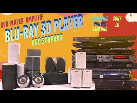 Blu-ray 3D player Sony Philips Samsung LG DVD player Panasonic Bose speakers