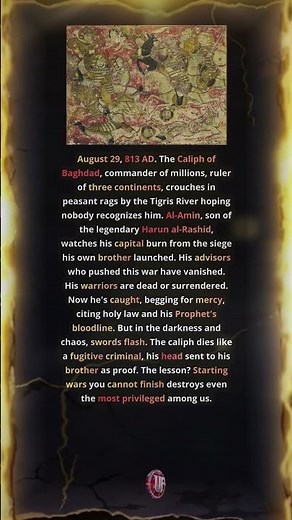 Al-Amin's Fall: When Baghdad's Ruler Fled in Rags