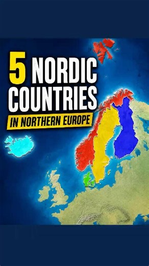 Which Nordic country is which? #map #geography #nordic