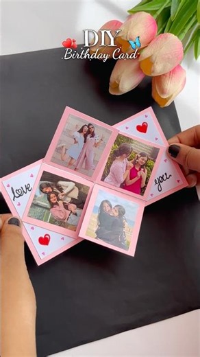DIY Birthday Card ♥️ | DIY Birthday Gift 🎁 #diy #diygift #birthdaygift #diycard #diybirthdaycard