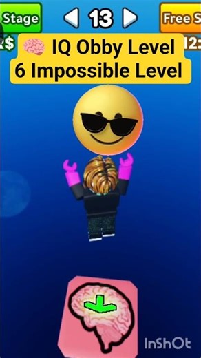 🧠 IQ Obby Level 6 Impossible Level #roblox#IQObby #RobloxIQObby #Level6 #99PercentFail #Only1Percent