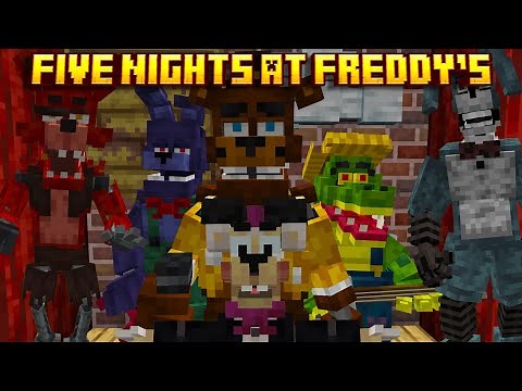 THIS MINECRAFT FNAF ADDON HAS EVERYONE! (FNAF Recrafted Mod Showcase)