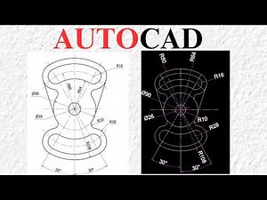 AutoCAD 2D Practice Drawing | Mechanical CAD Exercise with Dimensions | Step-by-Step Tutorial