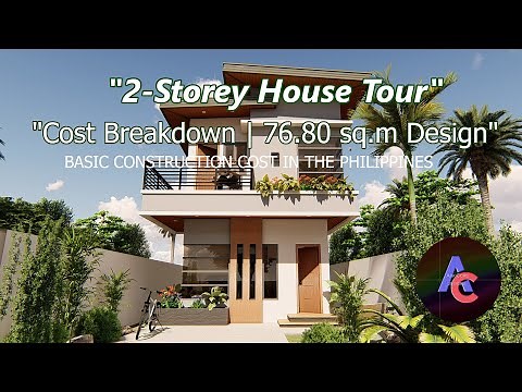 Explore This Stunning 2-Storey House Design with Cost Breakdown in the Philippines! 🏡✨#animation