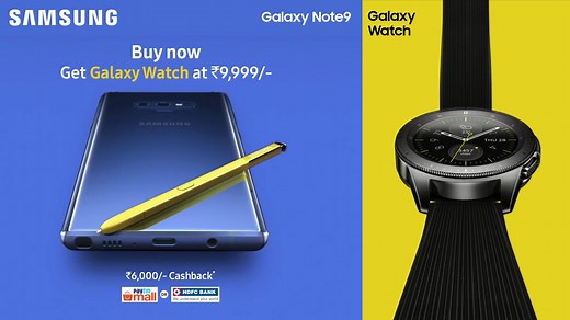 7.6M views · 174 shares | Now upgrade to the super powerful Samsung #GalaxyNote9, with the revolutionary S Pen, an all-day battery, 1 TB ready storage and much more. Buy Now and avail the all new Galaxy Watch at only INR 9999/- in addition to a INR 6000/- cashback. https://bit.ly/2vUn6hA | Samsung | Facebook
