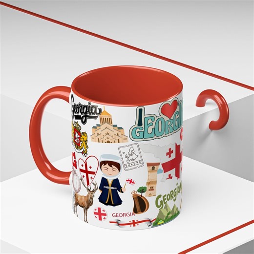 Georgia Countryside Ceramic Coffee Mug, Travel Souvenir - Etsy