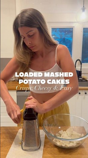Loaded Mashed Potato Cakes | Crispy, Cheesy & So Good
