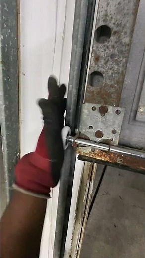 Garage door bottom rollers replacement