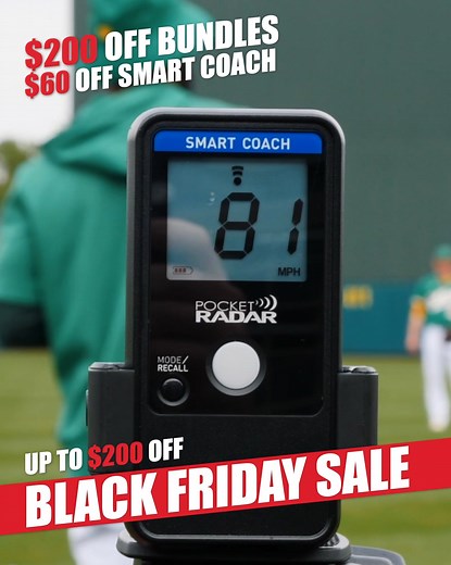 The Pocket Radar BLACK FRIDAY Sale is here!🔥 Save up to $200 Off select bundles $60 Off Smart Coach Radars during our biggest sale of the year! 📈 Your chance to save starts NOW.👊 Deals end 12/1 - don't miss out! | Pocket Radar