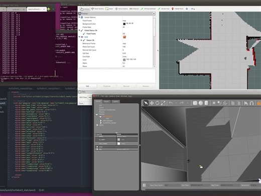 智能佳-Turtlebot3-模拟环境中的自主导航-视频