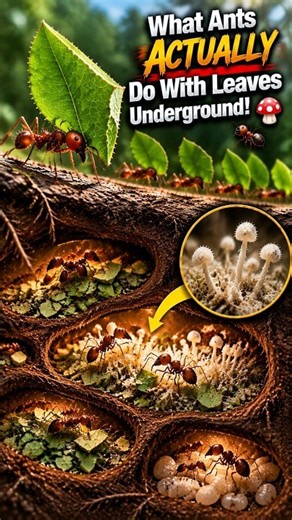 What Ants ACTUALLY Do With Leaves Underground! 🍄🐜
