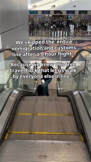 How to skip the customs line when you fly to the USA. #travelhacks