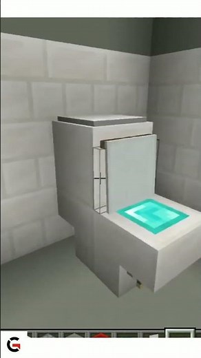 How To Make Toilet Seat In Minecraft | 20+ Bathroom Build In Minecraft (Part 1)| #shorts #viral