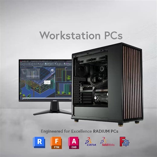 Every CAD workflow is different. We offer preconfigured systems and tailored builds based on your software, file size, and workload. | Radium PCs