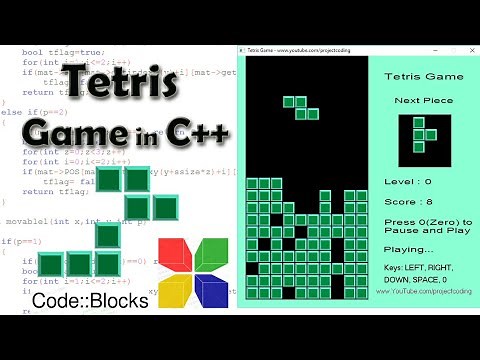 Tetris Game in C++ | CodeBlocks Project