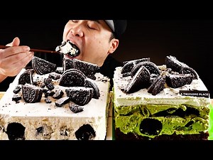투썸 아이스박스와 말차아이스박스 먹방~!! Twosome Place Ice Box Cake and Matcha Ice Box Cake