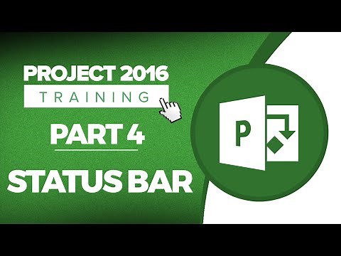Project 2016 for Beginners Part 4: How to Use the Status Bar with Microsoft Project