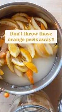 Our Fave Holiday Garnish! Candied Orange Peel Simple Syrup Recipe #holidaytraditions #holidaydrink