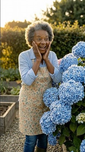 Don't buy chemicals! Make your hydrangeas blue for FREE #gardening #garden