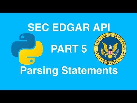 Parsing Financial Statements from SEC EDGAR with Python