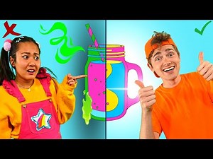 Ellie and Jimmy Try Making Smoothies Experiment | Ellie Sparkles Compilation