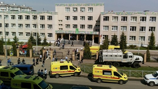 At least 7 students killed and 22 injured in Russian school shooting
