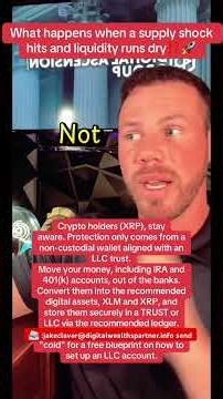 What happens when a supply shock hits and liquidity runs dry