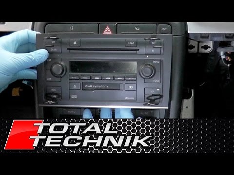 How to Remove Double Din Stereo - Audi A4 S4 RS4 - B6 B7 - 2001-2008 - TOTAL TECHNIK