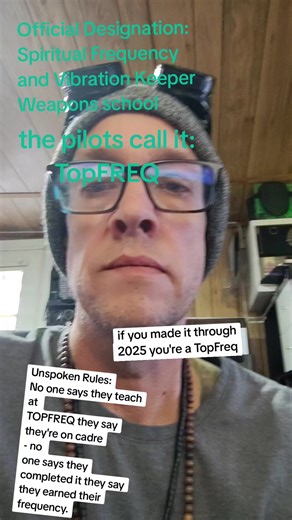 welcome to top freak the official designation spiritual frequency and vibration keeper weapons school but the pilots call it topfreq advanced training and frequency Mastery vibration control belief discipline and conscious engagement under pressure. graduates aren't taught how to feel better they're Todd how to hold the line. for entertainment and elightenment purposes only