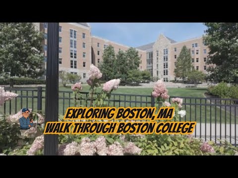 Walking Boston College in Late Summer History