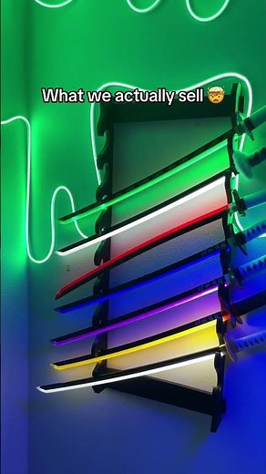 LED Demon Slayer Katanas! 🤩 #anime #sword