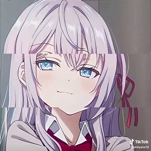 Anime Waifu with White Hair Compilation 🥰