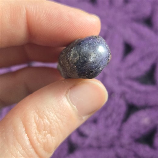 Star Ruby Raw Polished Tip Wand Crystal Stone Small Natural Rubies Silver Shimmer - Etsy