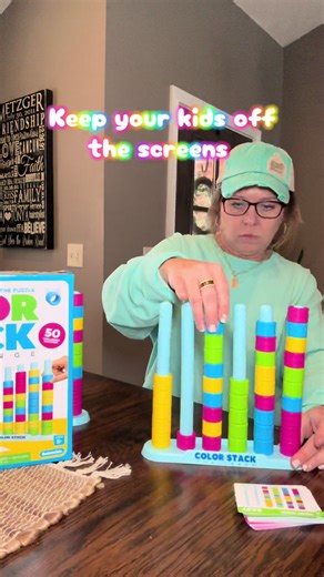 Engaging Family Game: Hands-On Color Stack Challenge