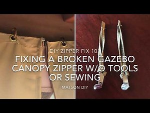Fixing a broken zipper slide with FixnZip zipper replacement