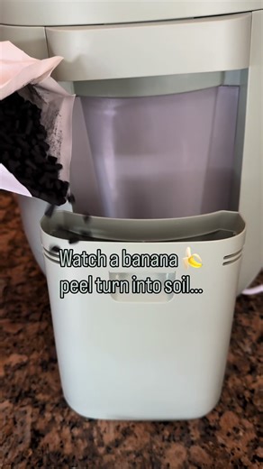 Turning food scraps into compost instead of trash 🌱 Watching it happen is oddly satisfying. This is Lumi quietly doing its thing, and I’m already using the compost in the garden. More updates soon. @Lomi | Home Composter Visit lumi.com