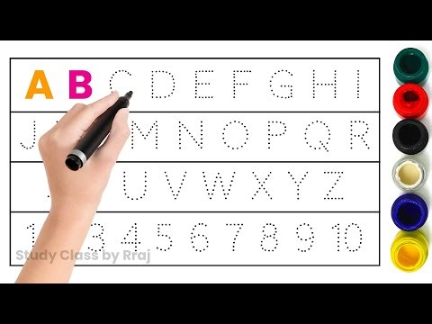 alphabet writing | writing along dotted letters | phonics | alphabet | tracing abc