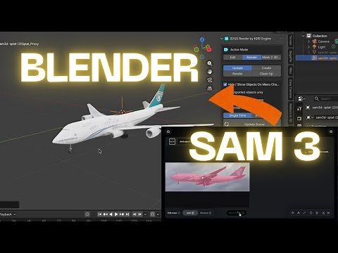 How to import 3d object from Sam 3 into Blender